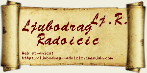 Ljubodrag Radoičić vizit kartica